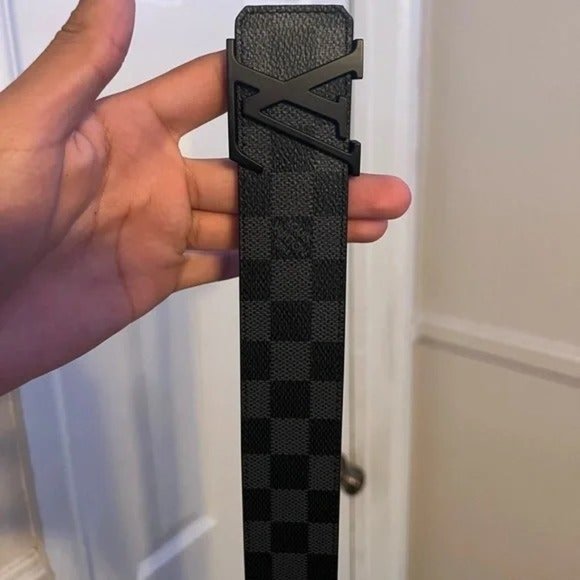Loüis Vüitton Damier Graphite Belt Sz 95 - Picture 2 of 11